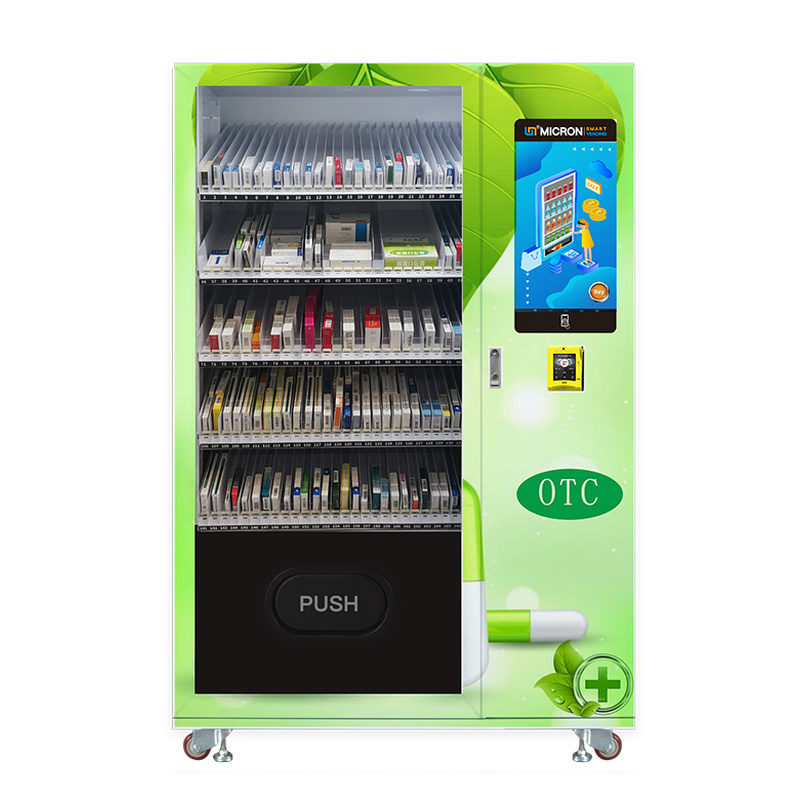 Micron smart medicine vending machine with cooling system and remote management, it can hold 600~800 medicine, vending machine for selling PPE drug